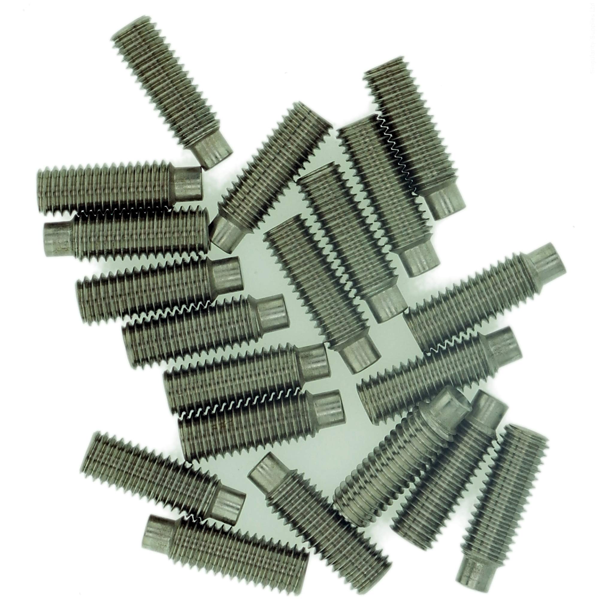 M4 (4mm x 25mm) Hex Socket Grub Screw (Dog Point) - Stainless Steel (A2) (Pack of 20)