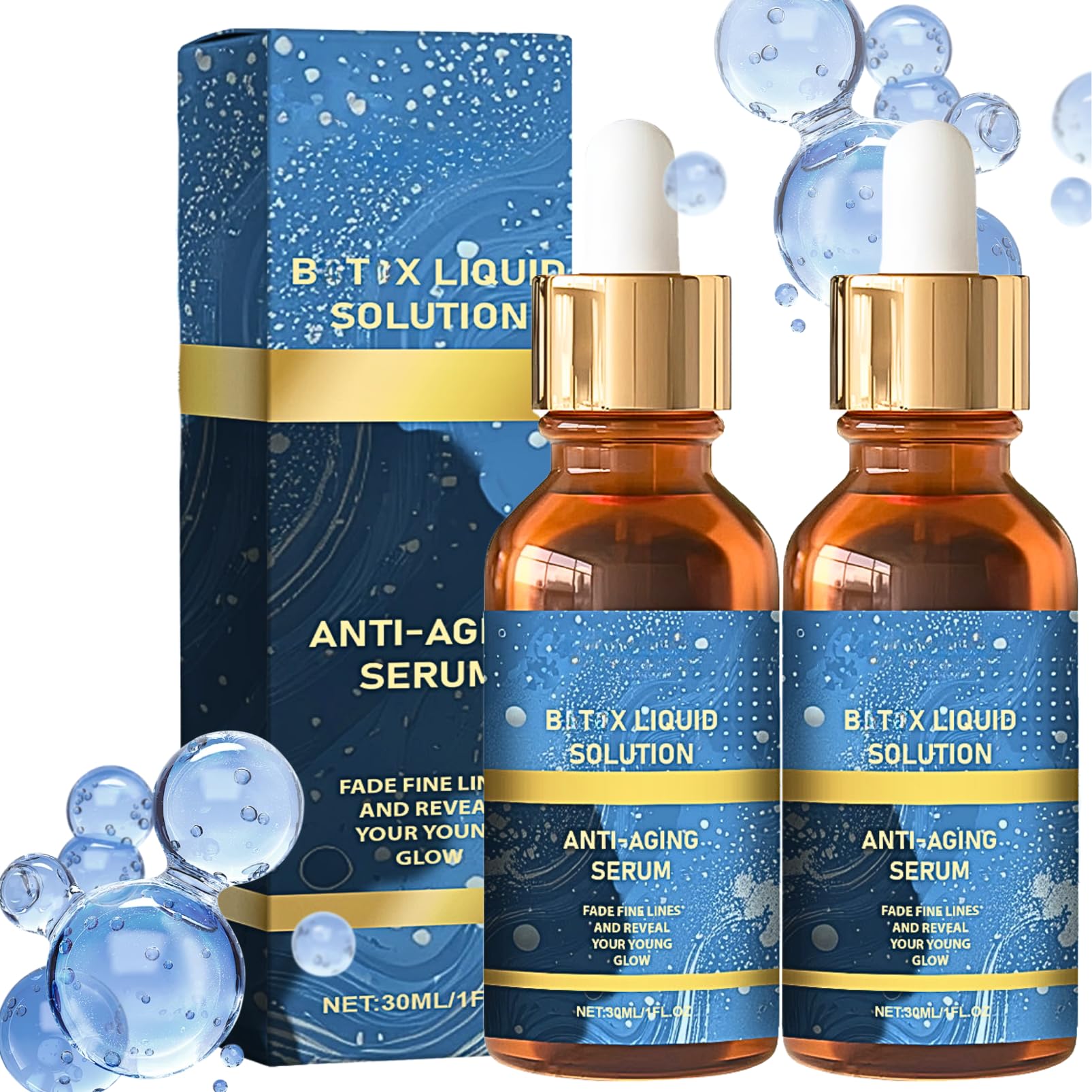 2 PCS Olavitas Serum, Olavitas Liquid Bo-tox Serum, Olavitas Liquid Solution, BoT-ox Stock Solution Face Serums, liquid Wrinkle Reduction Anti Aging Instant Face Lift Reduce Fine Lines