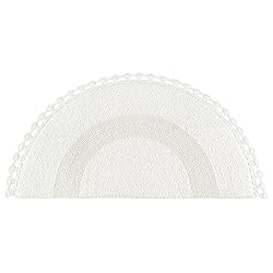 Savi Home Half Circle Bohemian Bathroom Rug with