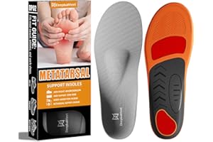 Deepballfeet Metatarsalgia Support Insoles with Built-In Metatarsal Pad for Men Women, Shoe Inserts for Morton’s Neuroma, Bal