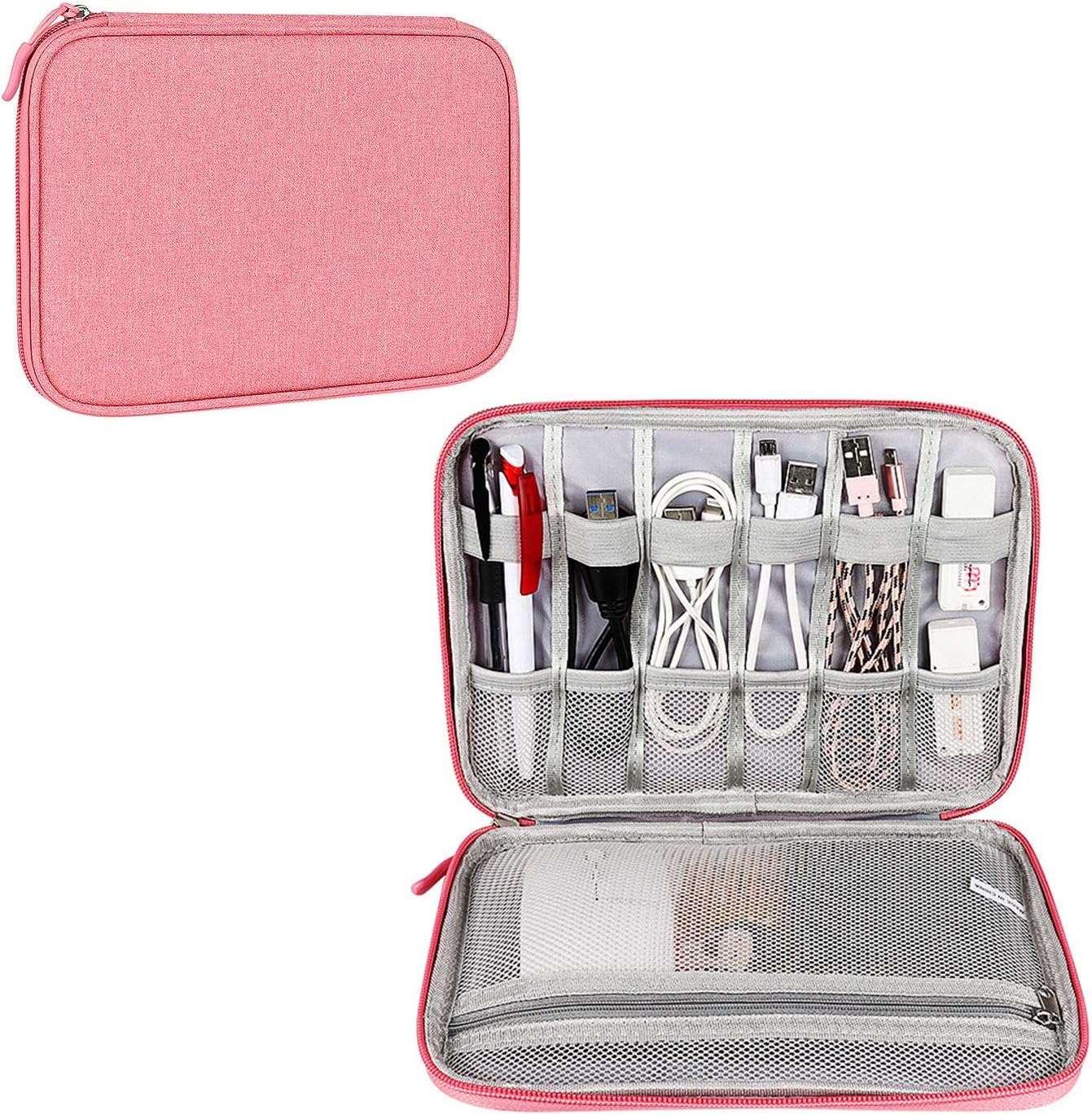 Hosoncovy Electronic Accessories Organizer Bag, Cable Organizer Bag, USB Flash Drive Case, Tablet Case, Phone Cables