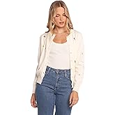 Petal & Pup Women's Millen Flower Embroidery Cardigan, Cream