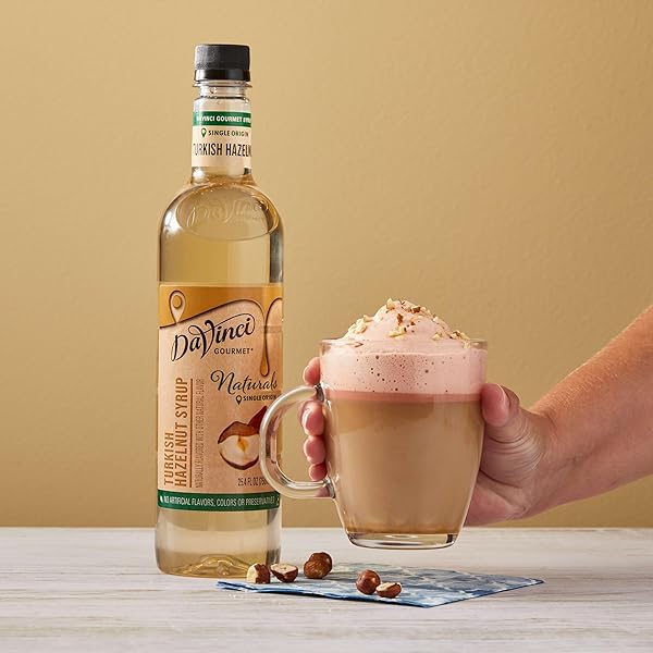 DAVINCI GOURMET NATURALS TURKISH HAZELNUT SYRUP, 25.4 FLUID OUNCES (PACK OF 1)