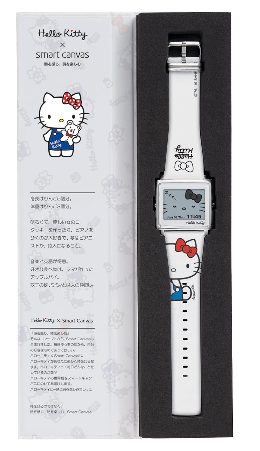 限定価格セール エプソン スマートキャンバス Epson Smart Canvas Hello Kitty シンプルホワイト 腕時計 W1 Hk B01i2ga0nk Www Gcc Ccpf Com
