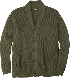 mens big and tall shawl collar sweater