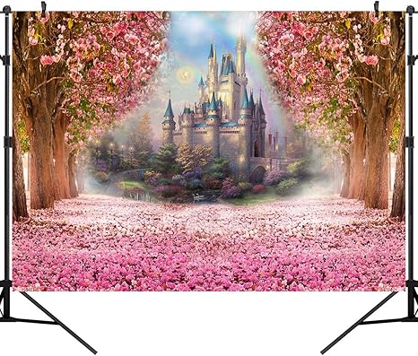 Amazon Com Ouyida 7x5ft Castle In Cherry Blossom Cp Pictorial