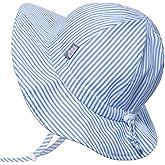 JAN & JUL 50+ UPF Cotton Sun Hat with Wide Brim for Toddler Girls