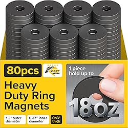 Heavy Duty Ring Magnets - Ultra Strong 1.2" Magnets