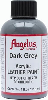 Angelus Leather Paint 4 Oz Dark Grey - Durable, Easy to Use, Customizable view 4