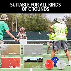 Fizzazzle Outdoor Pickleball Balls 40 Holes -6 Pack