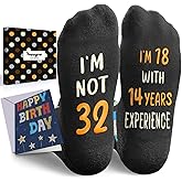 HAPPYPOP Birthday Socks for Men Women - Gifts for 30 31 32 33 34 35 36 37 38 39 40 Year