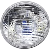JEEFHO H6024 Super Vision Crystal Headlight, Halogen Sealed Beam Headlight, (7"" ROUND, 178MM) (110/130W), Replaces# H6024