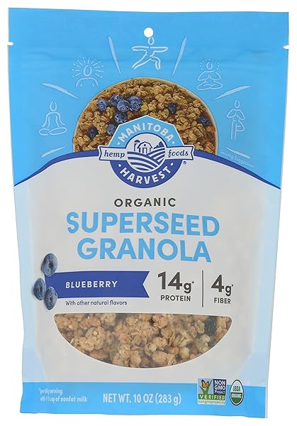 MANITOBA HARVEST ORGANIC BLUEBERRY HEMP YEAH! GRANOLA, 10 OZ