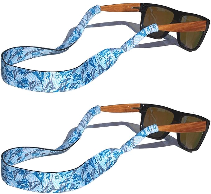 TORTUGA STRAPS FLOATZ Relaxed Fit Adjustable Glasses Strap 2 Pk