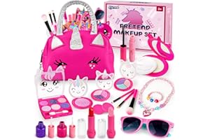 JOYREAL Toy Cash Register for Kids with Scanner, Toddler Pretend Play Store incl Calculator/Credit Card/Play Money/Conveyor/Food (Pink Playset)