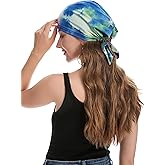 DLAPL Women Summer Chemo Beanie Hat Tie Dye Turbans Pre Tied Headwear