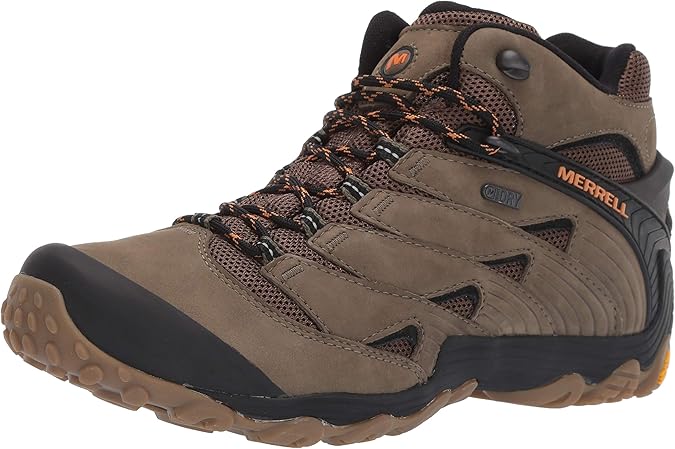 merrell men's chameleon 7 mid waterproof hiking boots