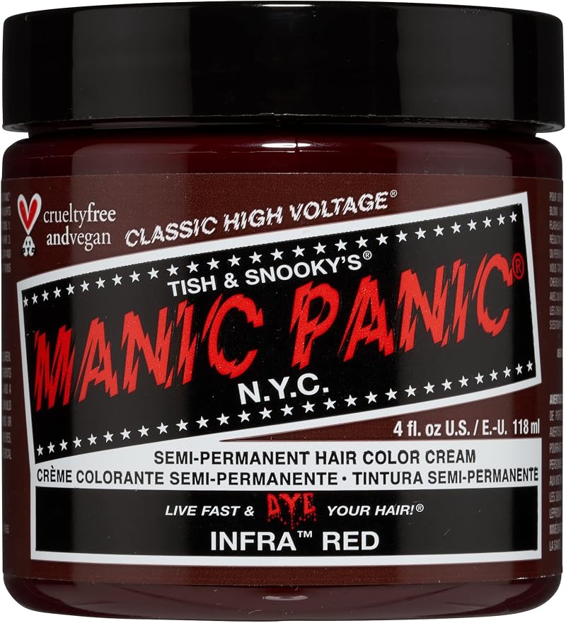 Manic Panic High Voltage Cream Formula Hair Dye Infra Red 118ml