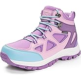 R CORD Kids Hiking Boots Waterproof Durable TPR Ankle Support Boots Breathable Trekking Shoes Non-Slip Outdoor Sneakers for Walking Camping