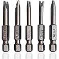 Spanner Screwdriver Bits 5in1 Set U4 U5 U6 U7 U8, SKZIRI 5PCS U-shaped Screwdriver Bit Magnetic Power Tools 1/4" Hex Shank 1/2inch Length