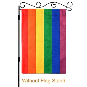 Rainbow Flag ,Gay Pride garden Flag, victory for love,Celebrate Pride Flag,gay gifts,Indoor Outdoor Flag, Double Sided Burlap Flag 12.5X18 Inch