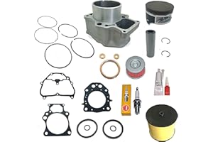 Top Notch Parts Replacement Cylinder Top End Kit For 2021 2022 2023 2024 Honda TRX 420 Rancher Air Filter Oil Filter Piston Gasket Kit