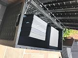 Starplast XXL 634L Garden Storage Box Black Piston Lid - Garden Store Direct view 9