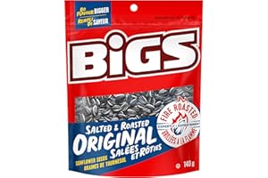 BIGS® Salted & Roasted Original Flavour Sunflower Seeds, 140 grams