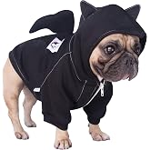 iChoue English Bulldog Halloween Bat Costume Clothes Hoodies Outfits, XXL | Animal Cosplay Cartoon Cute Fun Fancy Holiday Party Dress Suit for Dogs Frenchie Pug Boston Terrier American Bully Pitbull