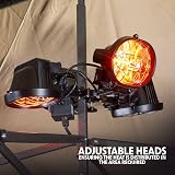 Dellonda Folding Parasol/Gazebo Infrared Heater 1800W 5M Cable DG178 view 6