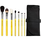 Bdellium Tools Professional Makeup Brush Studio Series - Basic 7pc. Brush Set with Roll-Up Pouch