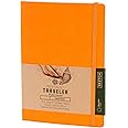 Pentalic 6" x 8" Pocket Sketchbook Traveler Journal, 160 Pages, Orange