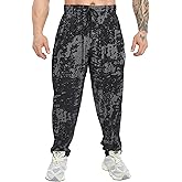 BIG SAM SPORTSWEAR COMPANY Men's Baggy Sweatpants with Pockets, Comfort Design Bodybuilding Muscle Pants