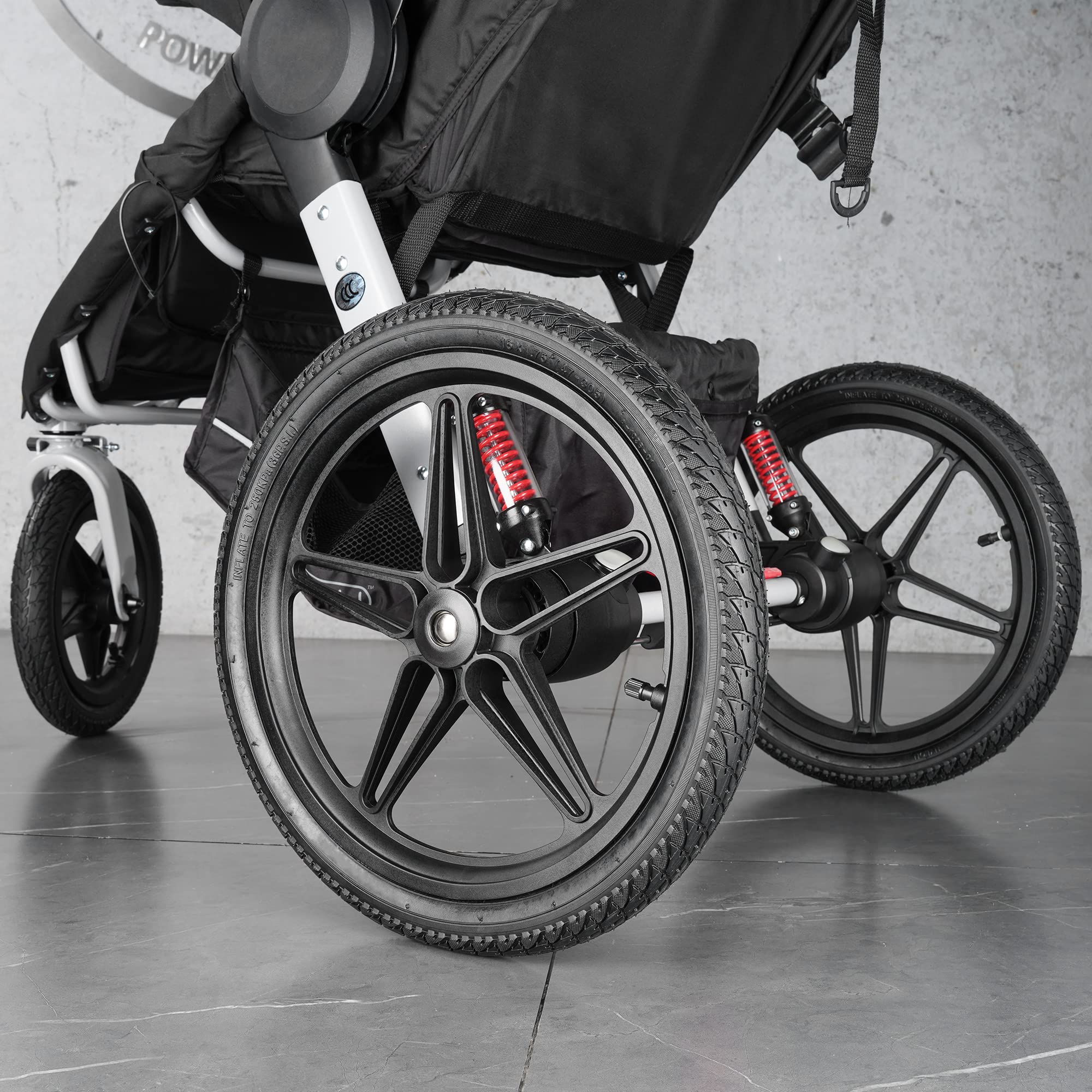 RUTU 2 Pack 16x1.75/2.125 Inner Tubes Compatible AV Valve for Kid Bicycle Go Jogging BoB Stroller Tire Tube Revolution SE/Pro/Flex/SU/Ironman