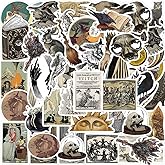 Medieval Witch Stickers,Witchy Stickers,Vintage Aesthetic Stickers for Water Bottles Laptop,Magic Fantasy Stickers