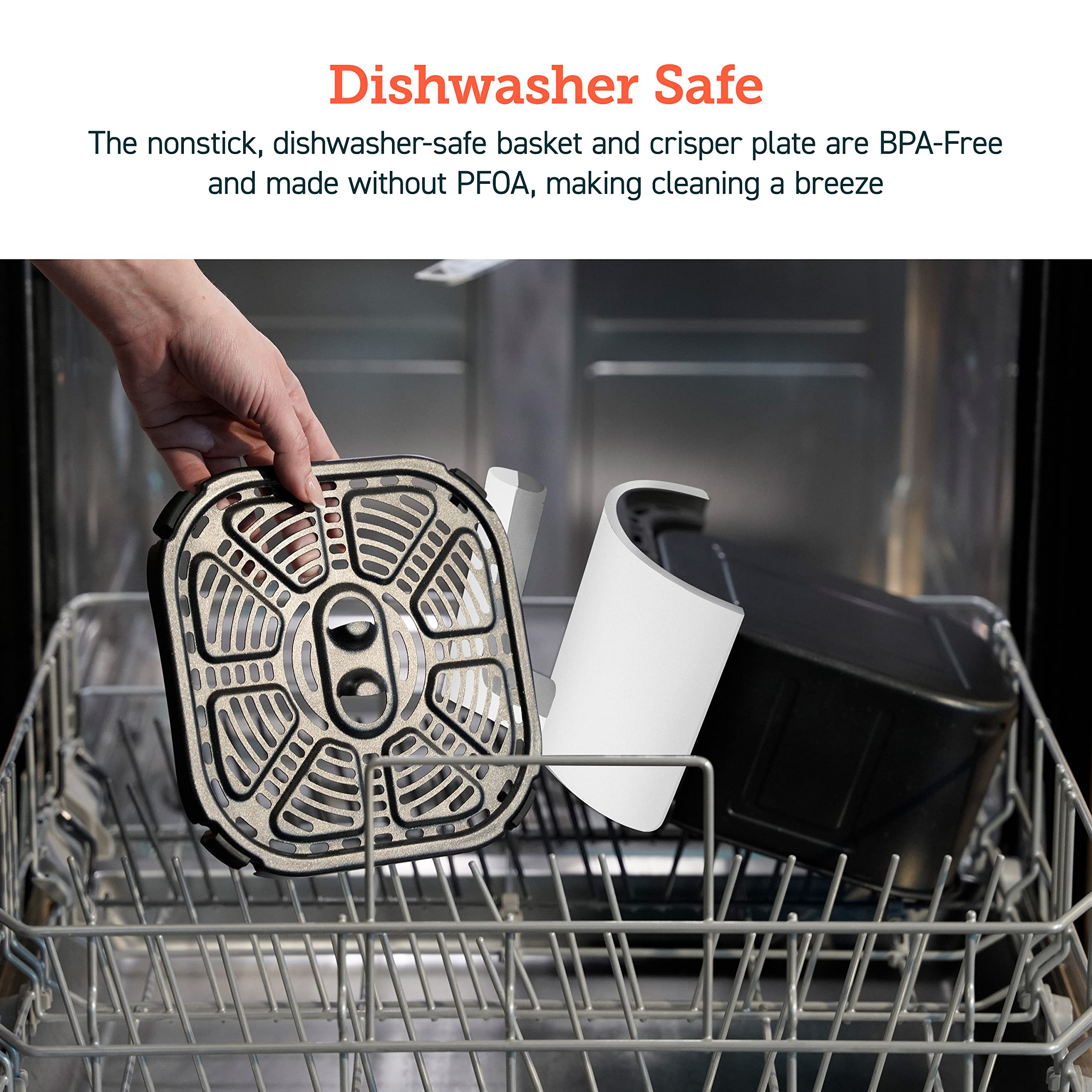 Cosori Air Fryer 4 Qt, 7 funciones de cocción Airfryer, más de 150 recetas en la aplicación gratuita, 97% menos grasa Freidora de Aire, apta para lavavajillas, diseñada para 1-3 personas, Lite 4.0 Quart Smart Air Fryer, blanco