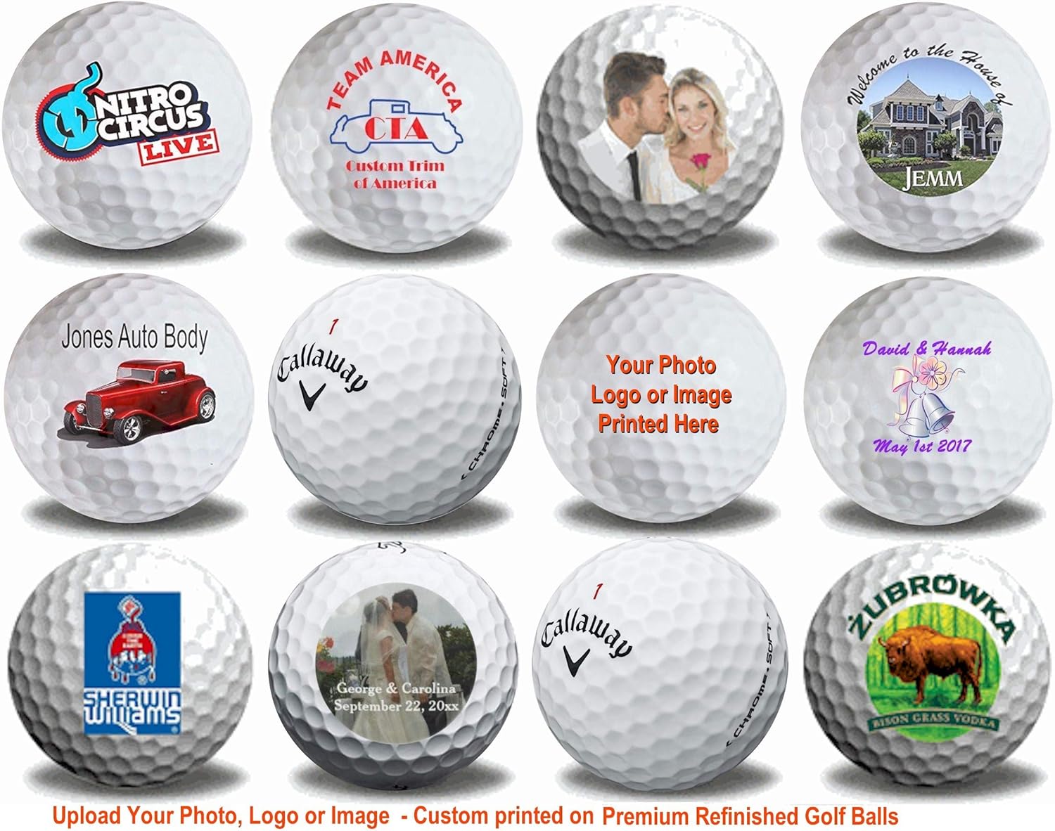 Callaway custom number golf balls Clearance