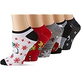 Peanuts womens Snoopy Holiday 5 Pack No Show Socks