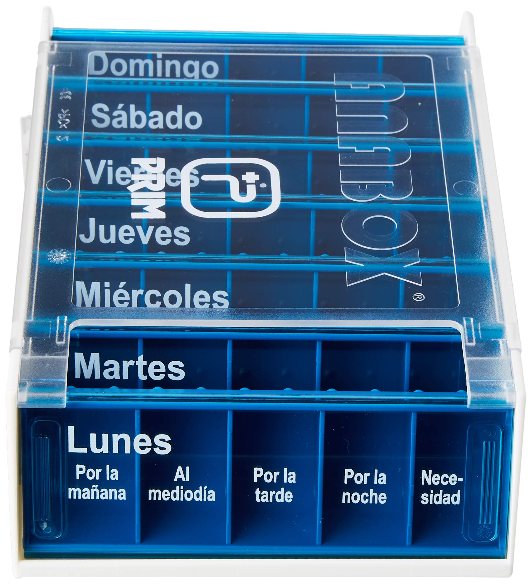 Queralto Weekly Pill Dispenser, 35 Compartments, Built-In Alarm, UV Protection