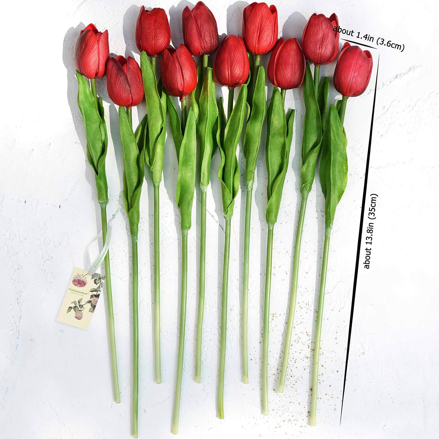 FiveSeasonStuff 10 Stems of Real Touch Tulip Artificial Flowers Bouquet, Perfect for Wedding Bridal, Party, Home, Holidays - Image 4