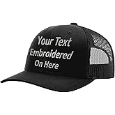 Custom Richardson 112 Hat with Your Text Embroidered Trucker Mesh Snapback Cap
