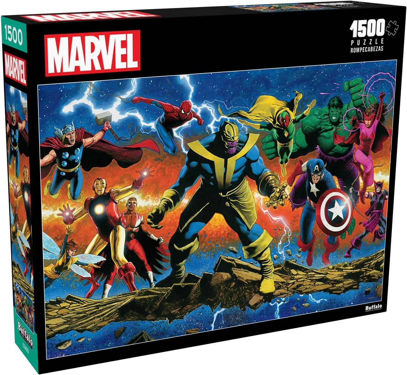 Buffalo Games - Marvel - Thanos Legacy No.1-1500 Piece Jigsaw Puzzle for Adults Challenging Puzzle Perfect for Game Nights - 1500 Piece Finished Size is 31.50 x 23.50