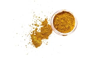 SLICE OF THE MOON Classic Gold Mica Powder | Skin Safe, Fine Pigment Powder for Epoxy Resin, Body Butter, Lip Gloss, Candle Color Dye, Soap Colorant & Slime Pigment Dust — 0.42oz (12g)