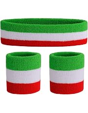 Polsini In Spugna Colombia - Set Da 2, Assorbenti E Confortevoli, Unisex, Taglia Unica 7x8 Cm