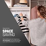KEPLIN Space Saving White Plastic Coat Hangers 20 Pack Heavy Duty view 7