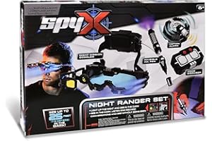 Spy X - Night Ranger Deluxe Set - Spy Gadgets for Kids Includes Night Mission Goggles, Motion Alarm, Voice Disguise & Invisib
