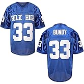 MESOSPERO Al Bundy 33 Polk High Men's Football Jersey, Blue Sports Shirt 90S Hip Hop Clothing S-3XL