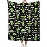 Pickle Blanket for Pickles Lover Funny Pickle Gift for Girl Boys Women Super Soft Flannel Blanket for Sofa Couch Bed Camping Travel - Plush Warm Home Decor for All Seasons, 40"x50"for Kids/Baby