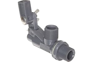 Kerick Valve PT75SS PVC Float Valve, Tank Mount, 37 gpm at 60 psi, 3/4" NPT Male