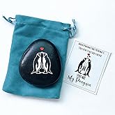 JOEPACXIC Penguin Pebble Rock, Valentines Present for Husband, Boyfriend, Peguin Love Decorative Stone, Gifts for Anniversary, Valentine's Day, Birthday Gift for Wife, Girlfriend